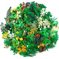 LEGO Grünzeug Pflanzen Blätter Gemischt NEU! Menge 50x – Jede Mischung individuell zusammengestellt
