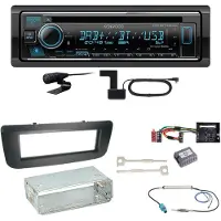 Kenwood KDC-BT740DAB Digitalradio Bluetooth Einbauset für Skoda Fabia 2 Roomster