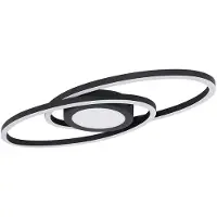 Etc-shop LED Deckenlampe, weiß, oval, Ring-Design, L 57 cm