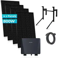 Sunshare Ray 800 W Balkonkraftwerk, PV-Betonbalkonhalterung, 4 x 200W Module, 800W Inverter