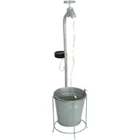 Expo Börse Kynast Garden LED Solar Wasserhahn mit Eimer Metall Höhe 62cm