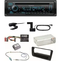 Kenwood KDC-BT950DAB Bluetooth Digitalradio CD Einbauset für Audi A1 8X