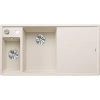 BLANCO Spüle Axia III 6 S 1000 x 510 mm softweiß ohne Multifunktionsschale 527044 1 Spülbecken Mit Tropffläche Becken li