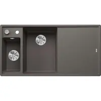 BLANCO Spüle Axia III 6 S 1000 x 510 mm vulkangrau ohne Multifunktionsschale 527227 1 Spülbecken Mit Tropffläche Becken