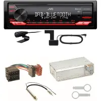 JVC KD-X282DBT Bluetooth DAB USB Einbauset für Seat Ibiza 6L Arosa Cordoba