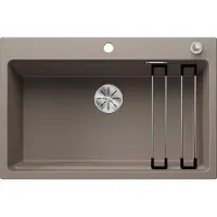 BLANCO Granitspüle "ETAGON 8", beige (tartufo), B:51cm H:23cm T:78cm, Verbundwerkstoff, Küchenspülen, Granitspüle, inklusive 2 Gratis ETAGON-Schienen aus Edelstahl
