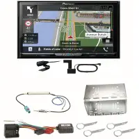 Pioneer AVIC-Z830DAB Navigation Bluetooth CD USB MP3 Einbauset für Fox Polo 9N3