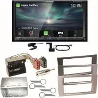 Kenwood DNX-7190DABS Android Auto Einbauset für Ford Focus Fusion Galaxy S-Max