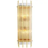 Casa Padrino Luxus Wandleuchte Gold 23 x 12 x H. 65 cm - Hotel Restaurant Möbel