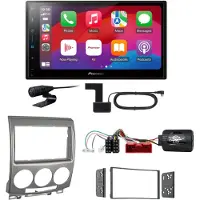 Pioneer SPH-DA77DAB CarPlay Android Auto Digitaltadio Einbauset für Mazda 5 CR