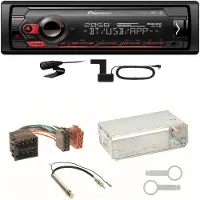 Pioneer MVH-S420DAB DAB+ AUX Bluetooth Einbauset für Seat Ibiza 6L Arosa Cordoba
