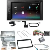 Pioneer DMH-A240DAB DAB+ Bluetooth Einbauset für Peugeot 207 307 Partner Expert