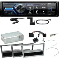 JVC KD-X561DBT DAB+ Bluetooth USB Einbauset für Opel Vectra C Signum Corsa Combo