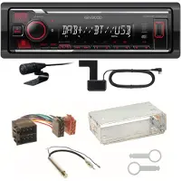 Kenwood KMM-BT408DAB Bluetooth Einbauset für Golf 4 Passat 3B Polo 6N 9N Lupo