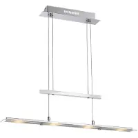 Etc-shop Hängeleuchte höhenverstellbar inkl. 4 LEDs aus Chrom