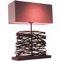 Etc-shop RGB LED Tischleuchte aus Holz, grau, Höhe 50 cm, JAMIE