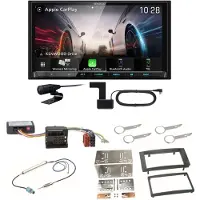 Kenwood DMX8021DABS Android Auto CarPlay Bluetooth Einbauset für Touareg 7L