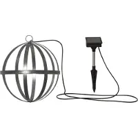Star Trading Solar-Leuchte Astri Outdoor hängend/liegend Metall Ø 25cm