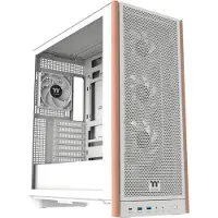 Thermaltake S370 WS Snow, Midi Tower, PC, Weiß, ATX, EATX, micro ATX, Mini-ITX, SPCC, Gehärtetes Glas, Gaming
