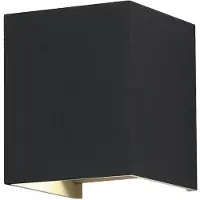 Etc-shop LED Wandleuchte, Up & Down, Lichtkegel einstellbar, L 10 cm