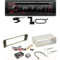 Kenwood KDC-BT450DAB Bluetooth Digitalradio CD Einbauset für Audi A3 8L A6 4B