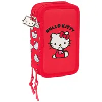 Safta Hello Kitty - Mäppchen Federmappe, 37 Teile, 3-fach gefüllt