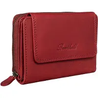 Benthill Damen Geldbörse Leder - Echt-Leder Portemonnaie RFID - Geldbeutel mit Kartenfächern & Münzfach