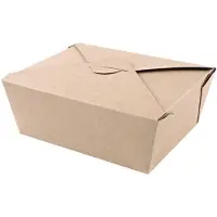 Naturestar Foodboxen Bio Menu 215x162x64mm Kraftpapier/PE FSC-Mix braun VE=50 Stück