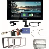Kenwood DMX7722DABS Android Auto Einbauset für Opel Vectra C Signum Corsa Combo