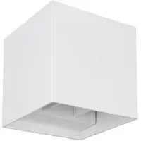 Etc-shop LED Außen-Wandleuchte, Aluminium, Up & Down, weiß, L 10 cm