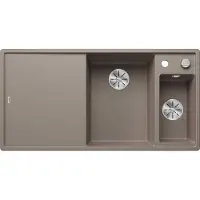 BLANCO Granitspüle "AXIA III 6 S" aus SILGRANIT, mit Glasschneidebrett und Edelstahlschale