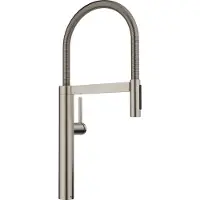 BLANCO CULINA-S II Küchenarmatur Wasserhahn Hochdruck satin platinum Schlauchbrause - inkl.