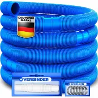 Kesser Poolschlauch | Schwimmbadschlauch mit Muffen | Solarschlauch für Pool und Schwimmbecken | Saugschlauch | Pumpenschlauch | Flexibler Wasserschlauch