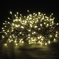 Lex warmweiße 384LED 14m Cracker Lichterkette Büschelkette Weihnachten