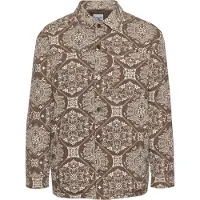 Karl kani Jacke Chest Signature Washed Ribstop Shirt Jacket brown, Größe: L