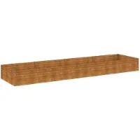vidaXL Hochbeet 387x100x36 cm Cortenstahl