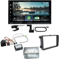 Kenwood DMX7722DABS Android Auto CarPlay Einbauset für Tiguan Amarok Caddy Jetta