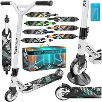 Kesser Scooter Funscooter Stuntscooter X-Limit - 360° Lenkung mit ABEC 9 Kugellagern 100 mm PolyurethanRäder Robuster Kickscooter Tretroller Cityroller Trick Roller für Kinder Erwachsene