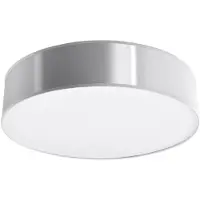 Etc-shop Deckenleuchte, rund, schwarz, Stahl PVC, 45 cm