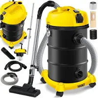 MASKO Industriestaubsauger 6in1 Nass & Trockensauger Aschesauger 2300W, mit & ohne Beutel