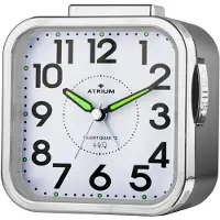 Atrium Wecker Analog Quarz Seniorenwecker schwarz A530-7 o. Ticken große Zahlen