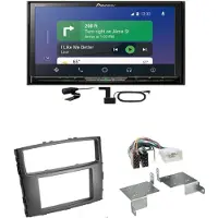 Pioneer AVH-Z9200DAB CarPlay USB MP3 CD Einbauset für Mitsubishi Pajero bis 2014