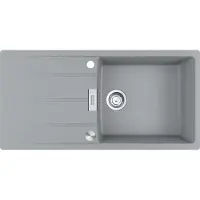 Franke Maris Centro Einbauspüle Fragranitspüle CNG 611-100 Steingrau Drehknopf Edelstahl ab 60 cm 114.0682.504 - inkl.