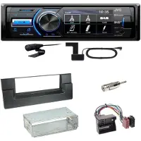 JVC KD-X561DBT Digitalradio Bluetooth USB Einbauset für BMW 5er E39 ab 10/2000