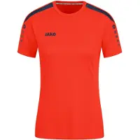 Jako Damen Trikot Power (Kurzarm), Flame/Marine, 38