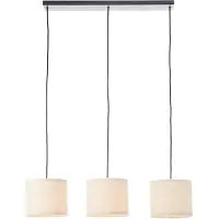 Brilliant Pendelleuchte 3-flammig Teddy weiß IP20 E27 dimmbar Geeignet für LED-Leuchtmittel