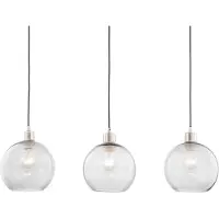Home24 Pendelleuchte - Eisen / Glas - 3-flammig