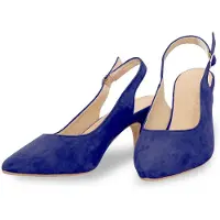 Andrea conti Damen Pumps aus Leder mit 7 cm Absatz, Modell 10071040