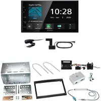 Kenwood DMX5020DABS Android Auto Einbauset für Peugeot 207 307 Partner Expert