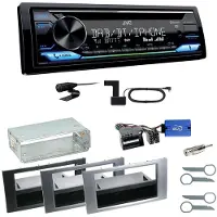 JVC KD-DB912BT Digitalradio USB CD Einbauset für Ford Kuga Fusion Galaxy S-Max